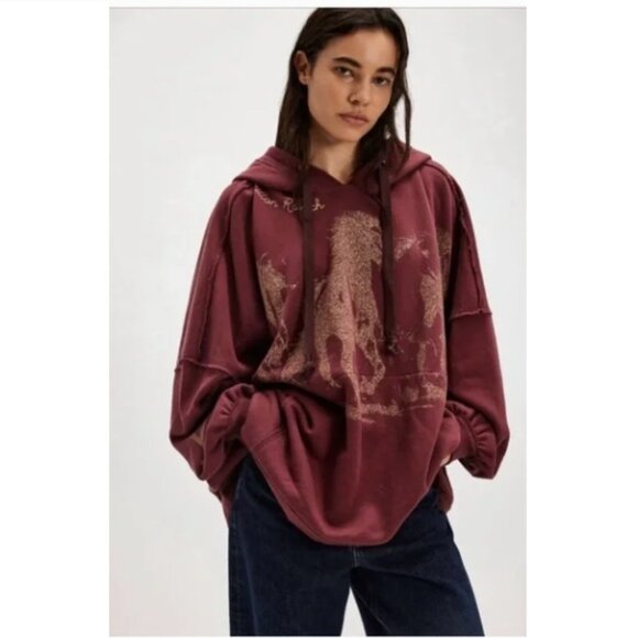 Free People We The Free x Yellowstone We Western Horse Hoodie Sweatshirt | Small - Picture 3 of 8